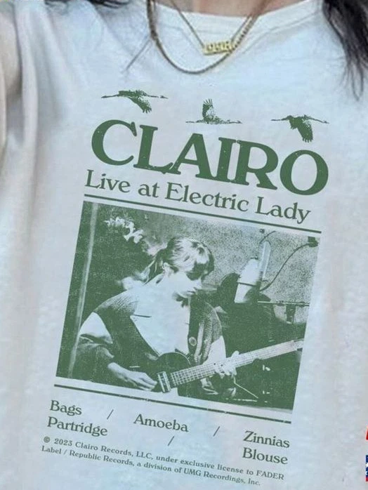 Clairo Sling Album Live At Electric Lady Cotton T Shirt Full Size