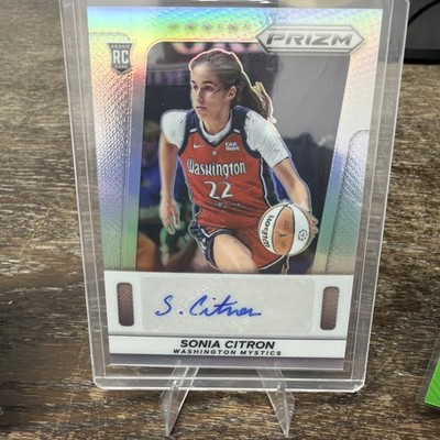 Sonia Citron Auto Silver Throwback 2025 Panini Prizm WNBA TB-SC ROOKIE