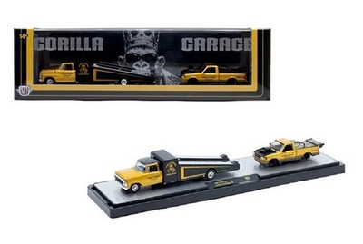 M2 1969 Ford F-350 & 1995 Ford Ranger XLT Race Gold 36000-96 1/64
