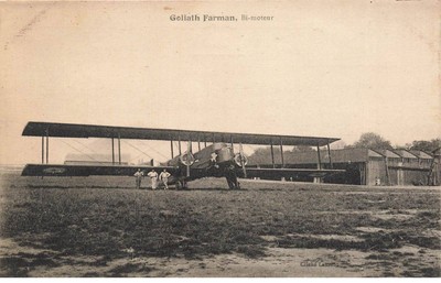 MIKIFP5-029- LUFTFAHRT FLUGZEUG GOLIATH FARMAN BI MOTOR