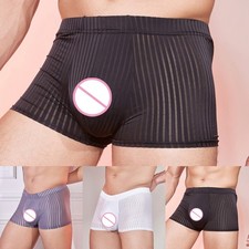 Classic Low Waist Mens Underwear Boxer Briefs with Elasticity and Style