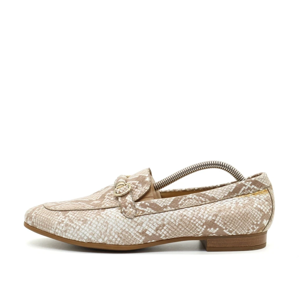 Geox Damen loafer EU 40 python beige braun synthetik respira klassisch - Bild 1 von 4
