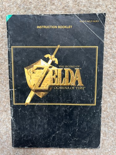 Zelda Ocarina Of Time - Nintendo 64 N64 Game Manual Booklet