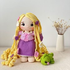 Princess Doll Crochet, Handmade Crochet Amigurumi Doll Gift, Amigurumi Doll