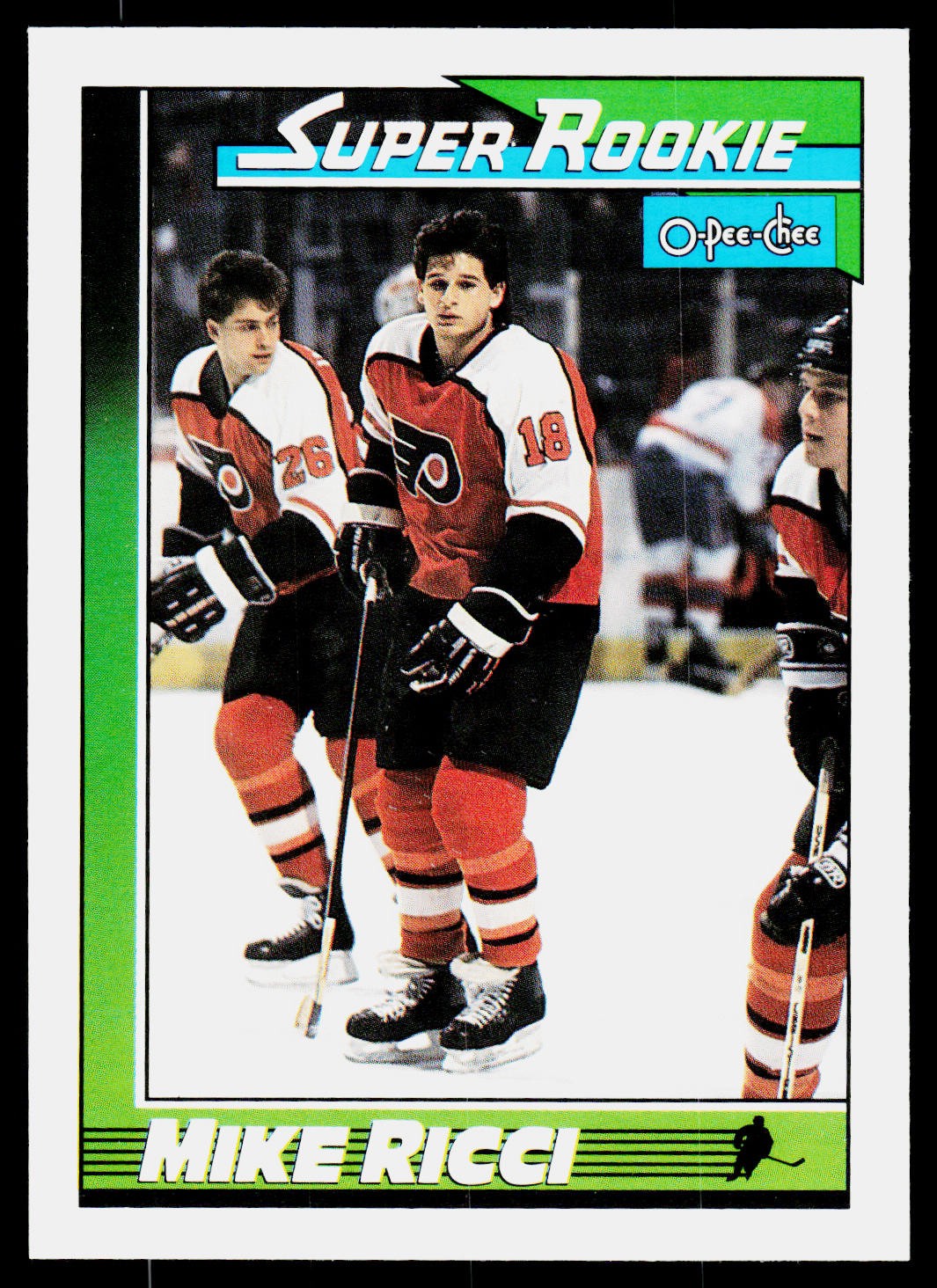 1991-92 O-Pee-Chee Mike Ricci #13 Philadelphia Flyers