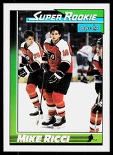 1991-92 O-Pee-Chee Mike Ricci #13 Philadelphia Flyers