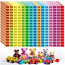 2250 Pcs Garage Sale Stickers, Yard Price 1/2" x 3/4", Multicolor