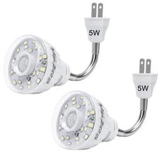 2PCS Plug in Motion Sensor Night Light Indoor, PIR Infrared Motion-Activated ...