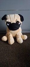LARGE Sitting Pug Soft Toy, Teddy, Plush 50 Cm Height