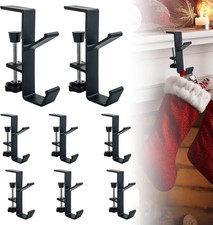 Fireplace Stocking and Garland Hanger, 2 in 1 Mantel Hanger for Garland,...