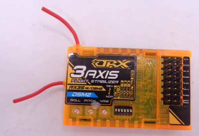 OrangeRX RX3S 3-Achsen Flugstabilisator mit DSM2 kompatibel 6CH 2.4 Top Zustand