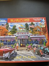 White Mountain Bill  Sally's Diner Jigsaw Puzzle 1000 Pc Larger Pieces 24 x 30