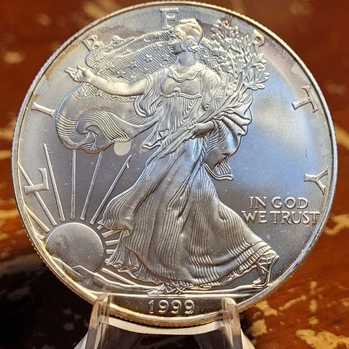 BU 1999 American Silver Eagle 1 Troy Oz .999 Fine Silver