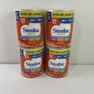 4 Pack Similac Sensitive Stage 1 Baby Formula Powder - 1.86lbs Exp. 7/2026