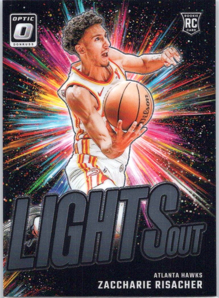 2024-25 Donruss Optic #4 Zaccharie Risacher Lights Out Hawks RC