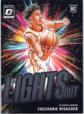 2024-25 Donruss Optic #4 Zaccharie Risacher Lights Out Hawks RC