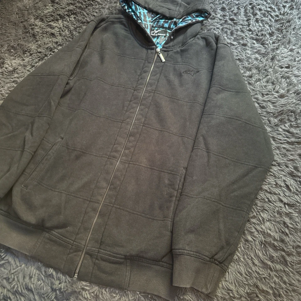 Moletom com capuz Grail Vintage Y2K Alpine Stars com zíper. Tamanho GG - Imagem 3 de 4