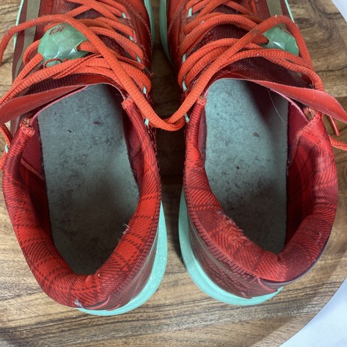 Nike Kd 6 Christmas Mens Red And Green Size 10.5 Sneakers Shoes 599424-601 - Picture 7 of 10