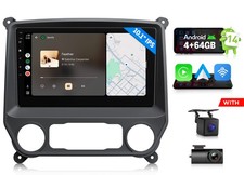 For Chevy Silverado 2014-2018 10.1" Android Auto 14 4 64 Car Radio Apple CarPlay