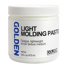 Light Molding Paste 16 fl oz Jar Professional Acrylic Paste Medium Opaque