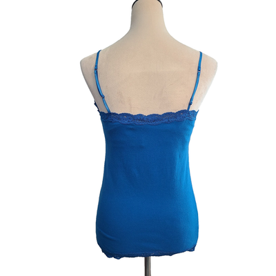 VTG Y2K Aeropostale Cami Womens L Lace Trim Spell Out Romantic