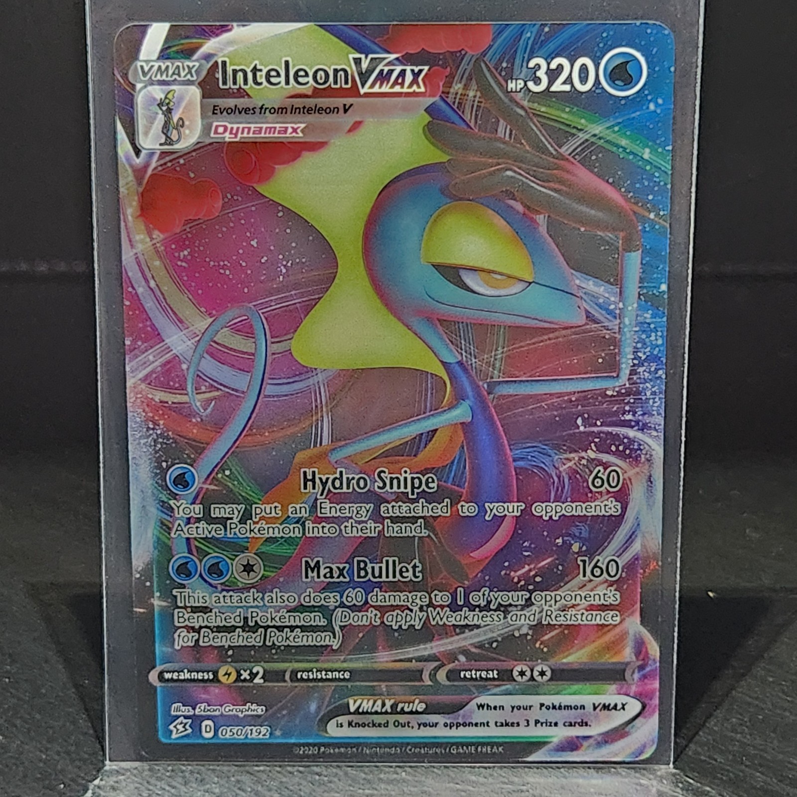 Inteleon VMAX 050/192 SWSH Rebel Clash: Ultra Rare Holo - Near Mint