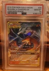 2019 POKEMON SUN & MOON UNBROKEN BONDS #20 RESHIRAM & CHARIZARD GX PSA 10