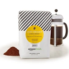 Amazon Fresh, Just Bright Ground Coffee, Light Roast, 32 32 Ounce (Pack of 1) 