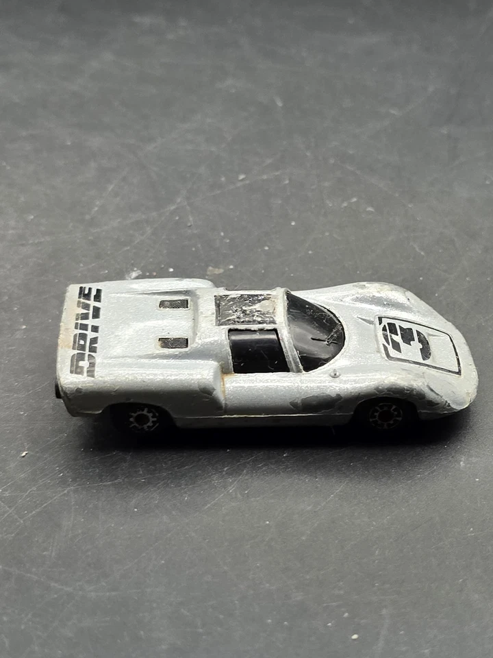Nice Vintage 1985 Matchbox BR 35/36 Super G.T. Race Car Silver Rough - Image 2 of 4