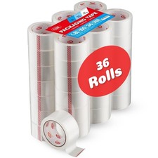 Packing Tape 36 Rolls, Clear Heavy Duty Shipping  Packaging Tape for Boxes, ...