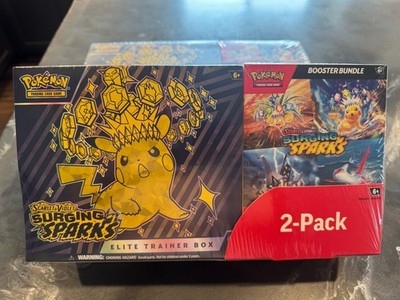 Pokemon Surging Sparks Costco 2-Pack - Elite Trainer Box (ETB) + Booster Bundle
