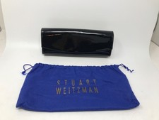 Stuart Weitzman Black Leather Small Clutch Purse/Handbag No Strap