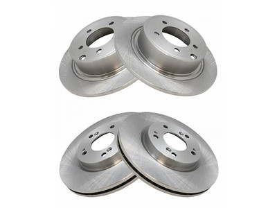 For 2008-2014 Mitsubishi Lancer Brake Rotor Set Front and Rear 27862MMDC 2009