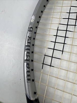 Head Metallix 6 Tennis Raquet 8.8oz 7.5” Grip Oversize Head Silver