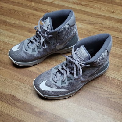 Nike Air Devosion Sneakers Basketball Shoes Gray  Boys Sz 4Y Grade School