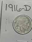 1916-D Buffalo Nickel Antique Original Rare Denver Mint Beauty Free Shipping