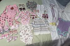 Baby Girls Lot Of 20 Pieces Sizes 6-9 Months Carters, Old Navy, Booties, Tops