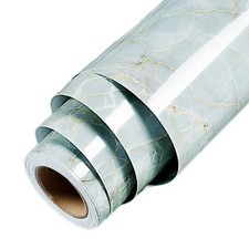 Pellicola Adesiva per Mobili per Mobili Pareti Carta da Parati Marmo Bianco 40x3