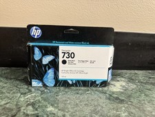 GENUINE HP 730 130-ml Matte Black DesignJet Ink Cartridge P2V65A - EXP 01/2025