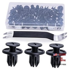 51pcs Bumper Cover Fender Liner Retainer Clips Fastener for 50pcs Remover