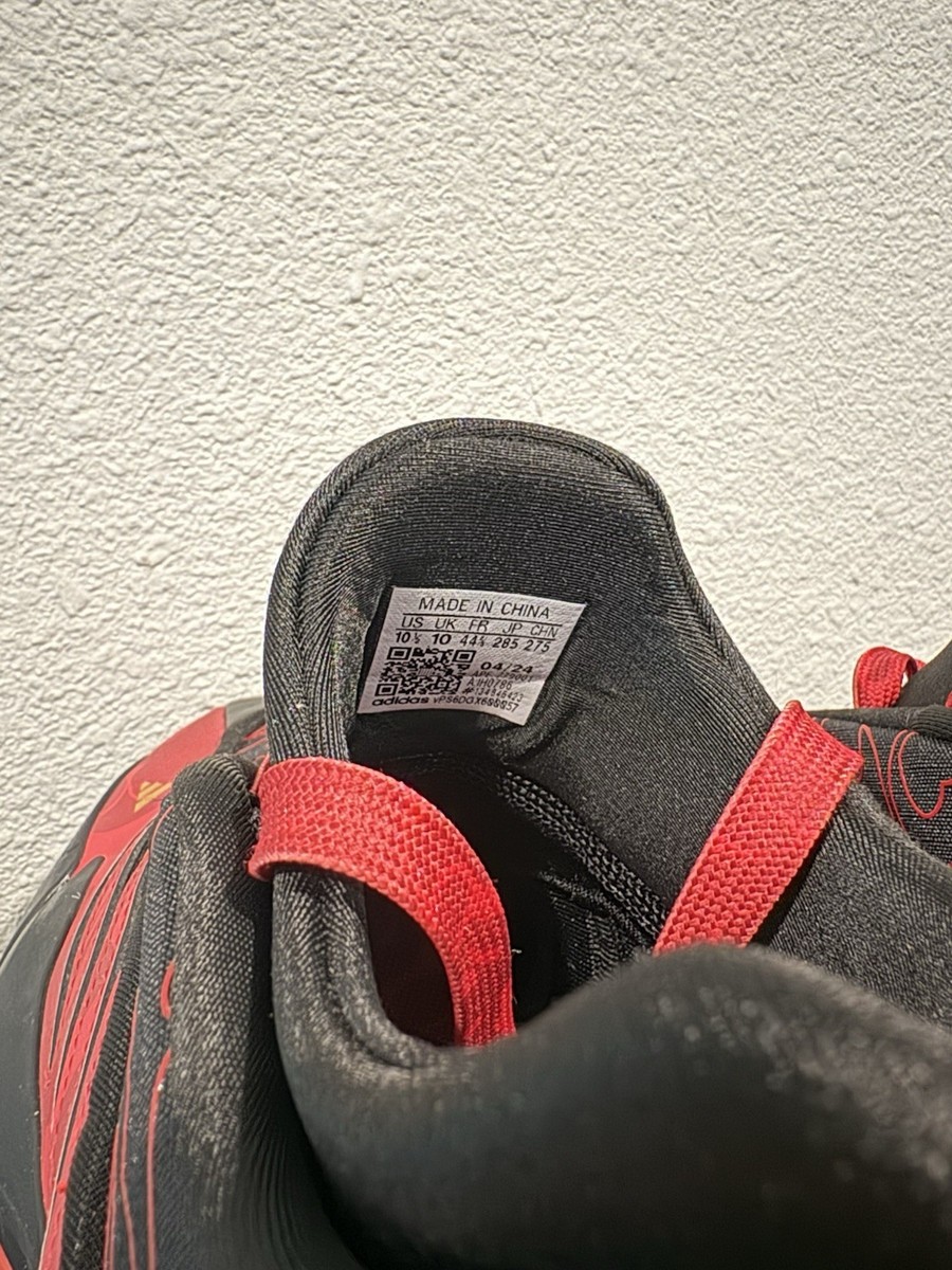 Sz 10.5 / Bape X Dame 9 'Black Scarlet' Basketball Shoes View 5