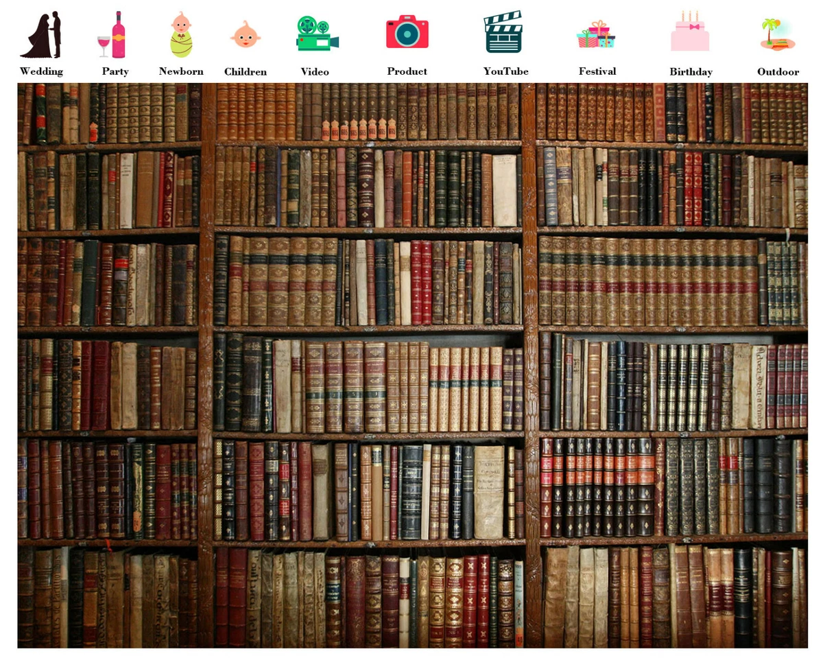 Bookshelf Background Photography