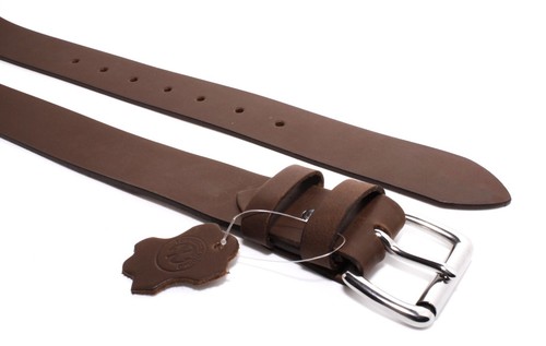 Men's Genuine Buffalo Leather Belt FULL GRAIN 1.5" width, Handmade, By Amish USA - Picture 19 of 23