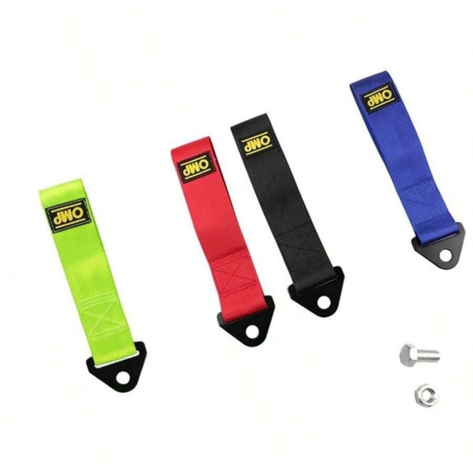 Red Racing Tow Strap For Universal Track Car Motorsport Kit JDM Drift