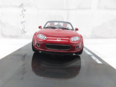MX-5 NCロードスター赤 ミニカー1/43 1:43 Mazda Roadster NC MX-5 MIATA Red Metallic Diecast Model