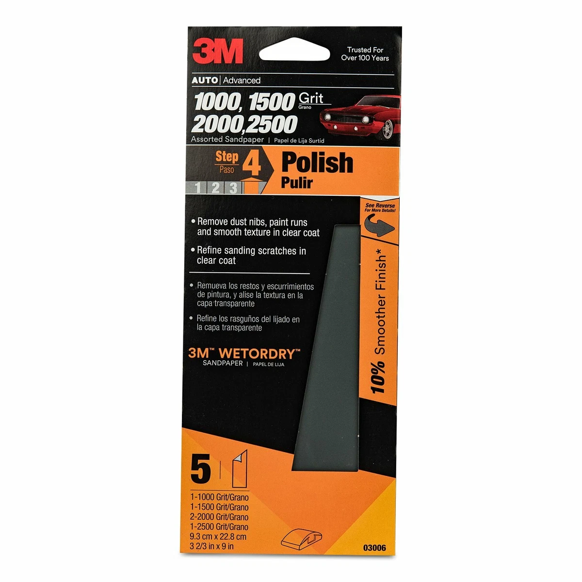 3m 2500 on sale grit sandpaper