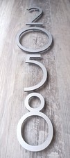 4" Silve Mailbox Number, House Address Number, Aluminum Plastic Composite Number