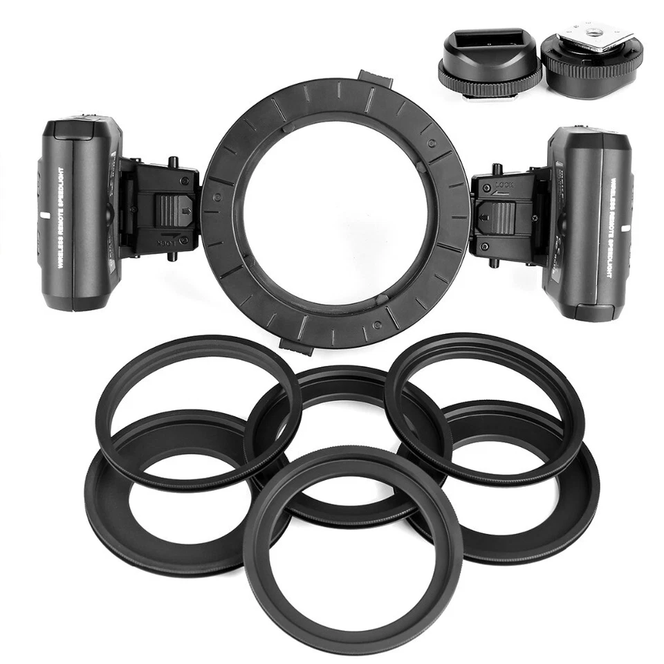 Meike MK-MT24 Macro Twin Lite Flash With Trigger For Canon DSLR Camera 70D 60D - Image 2 of 4