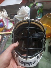 Cascade Lacrosse LAX Helmet CPV SPR S/M White Small Medium with Chin Strap EUC