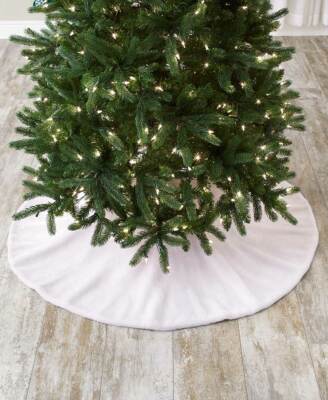 Gonna Per Albero Di Natale Grande - Base Morbida 90 Cm, Colore Rosso - 2